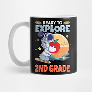 Ready To Explore 2nd Grade Astronaut Lover Back To School Gift For Boys Kids Mug